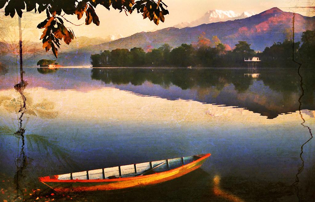 The mountains above Pokhara